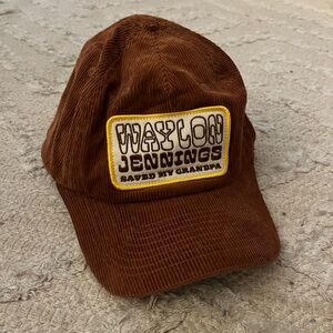 Waylon Jennings Brown Corduroy Cap